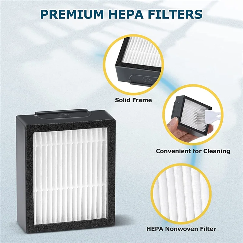 HOT SALES 9Pcs Replacement HEPA Filter for iRobot Roomba Series: E5 E6 E7 I1 I3 I4 I5 I6 I7 I8 J7 Vacuum Cleaners(NOT for J7+)