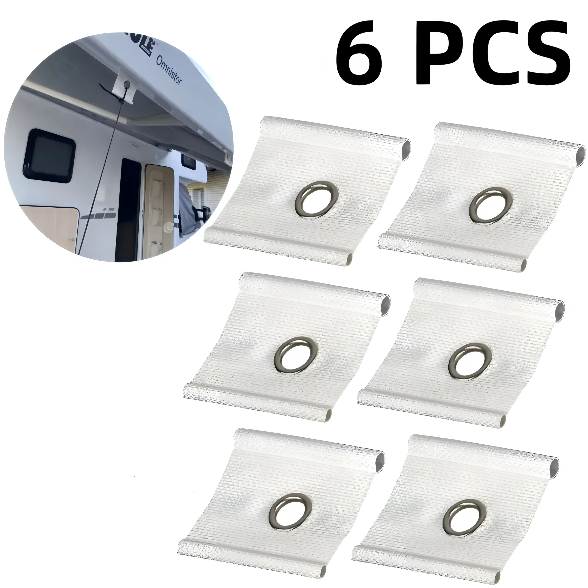 

6 Pcs Hot Sale S Shaped Camping Awning Hooks Clips RV Tent Hangers Light Hangers With Holes For Caravan Camperb Accessories