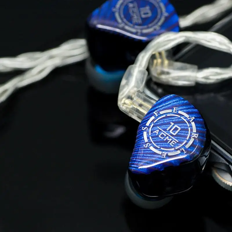 الصوت الخوف ACME10 10BA المحرك المتوازن HiFi شاشة الموسيقى داخل الأذن سماعات QDC كابل قابل للفصل مخصص IEMs S8Z S8F ES12
