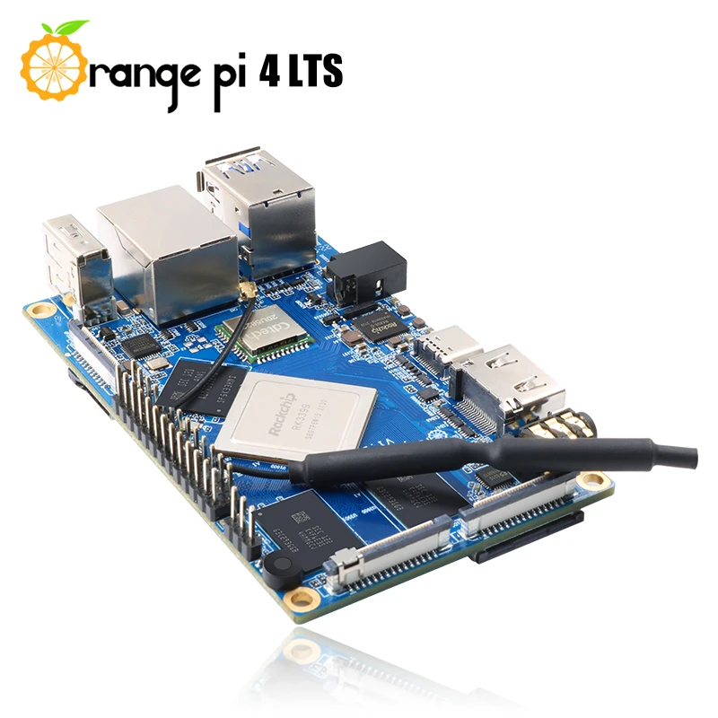 Orange Pi 4 LTS 4GB LPDDR4 RAM 16GB EMMC Development Board Rockchip RK3399,WiFi+BT5.0,Gigabit Ethernet,Android,Ubuntu,Debian OS