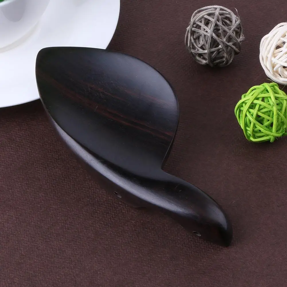 Violin Chin Rest with Screw Fiddle Chin Rest for Ebony Wood Black Violin Chinrest 3/4 4/4 Violin Parts Accessories
