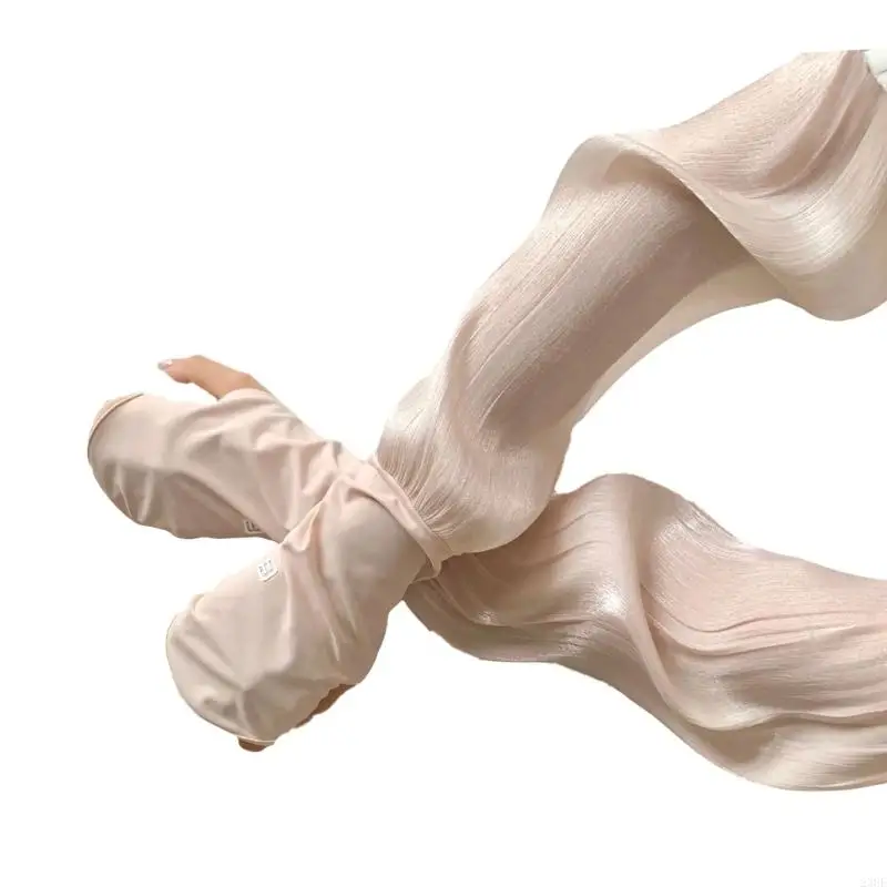 

Lightweight Ice Silk Arm Protectors Full Finger Coverage For Activities