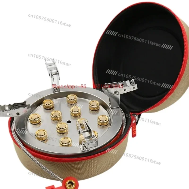 Latest Arrival 12-Core Camping Stove 21800W High-Power Gases Burner Stove,Backpacking Stove For Outdoor Cooking Camping Picni
