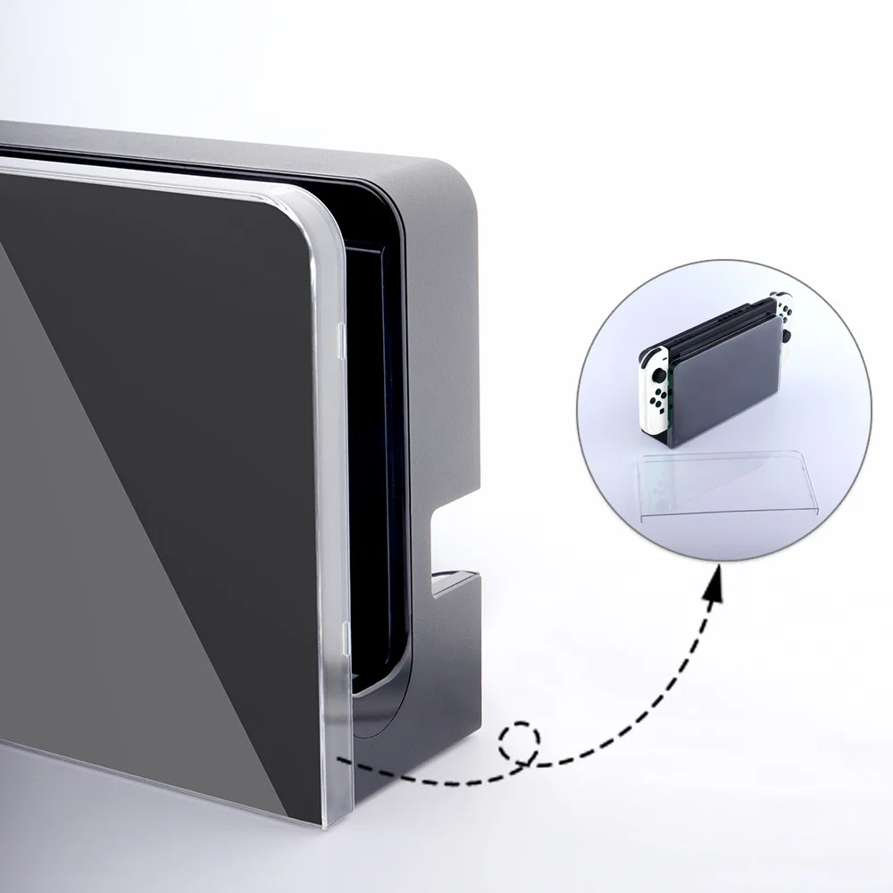 Hard Case TV Dock Station Cover Stand Charger Protective Shell For Nintendo Switch 2 NS2 Game Console Decorative Protector Skin image 5