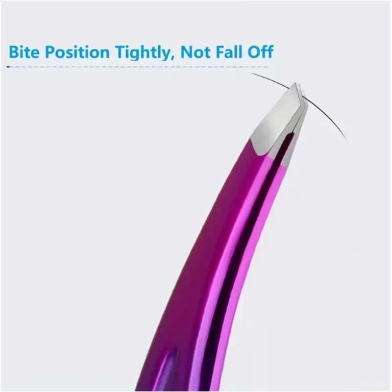 Pinzette di precisione in acciaio inossidabile Strumento per la depilazione del viso per la toelettatura della barba e delle sopracciglia, essenziale per truccatori professionisti