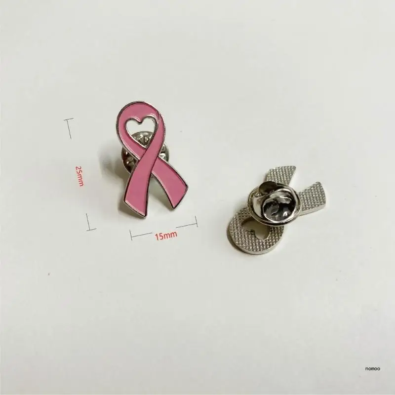 10x/set Awareness Lapel Pins Pink Ribbon Brooches Promote Breast Health Advocacy Breast Cancers Awareness Lapel Pins