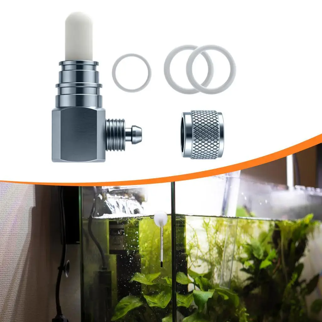 Aquarium CO2 Diffuser Portable Carbon Dioxide Refiner Aluminum Material Filtration System for Aquatic Plants