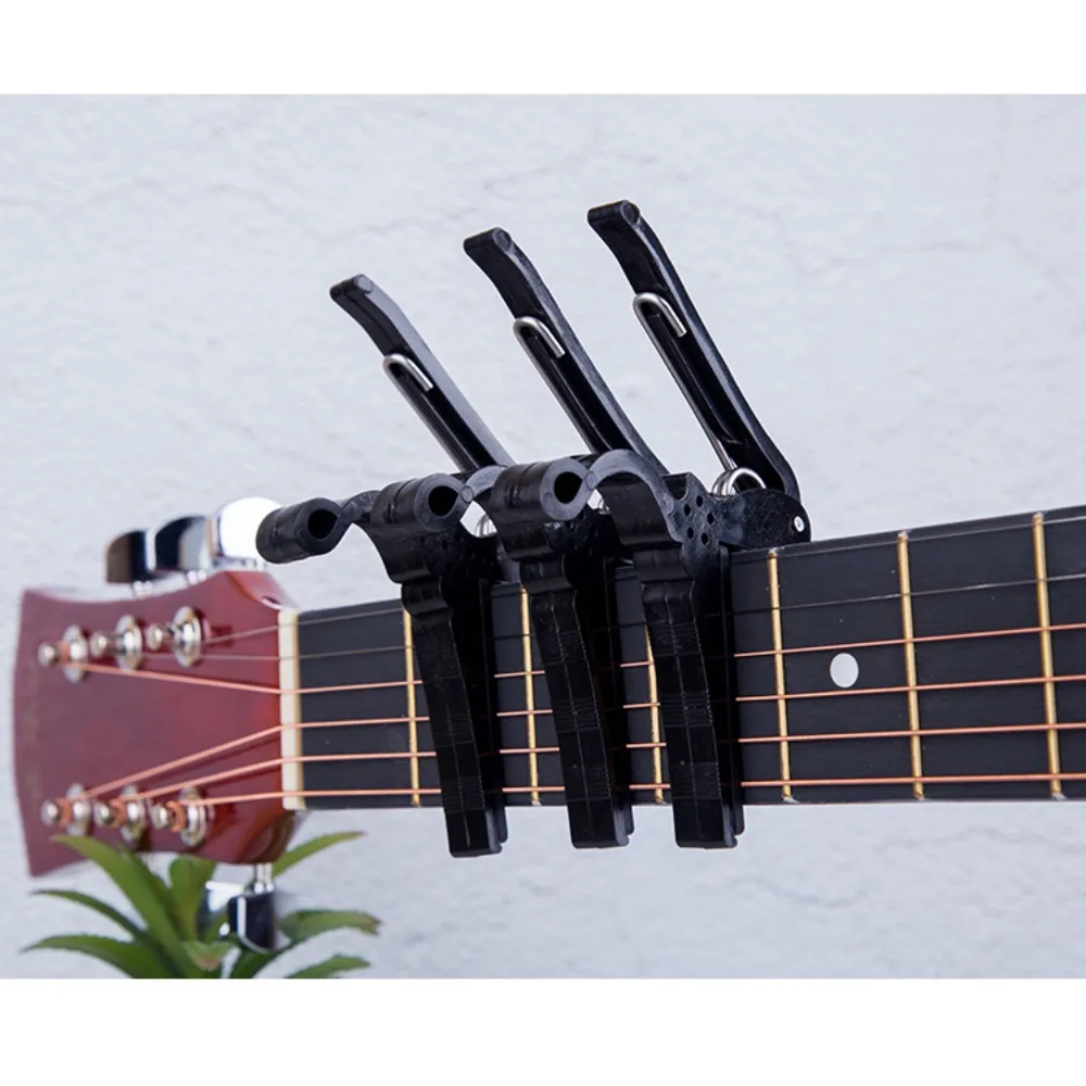 Plastic Hand Grab Guitar Steel Black Guitar Quick Change Clamp Professional Portable Guitar Metal Hand Grab Clamp