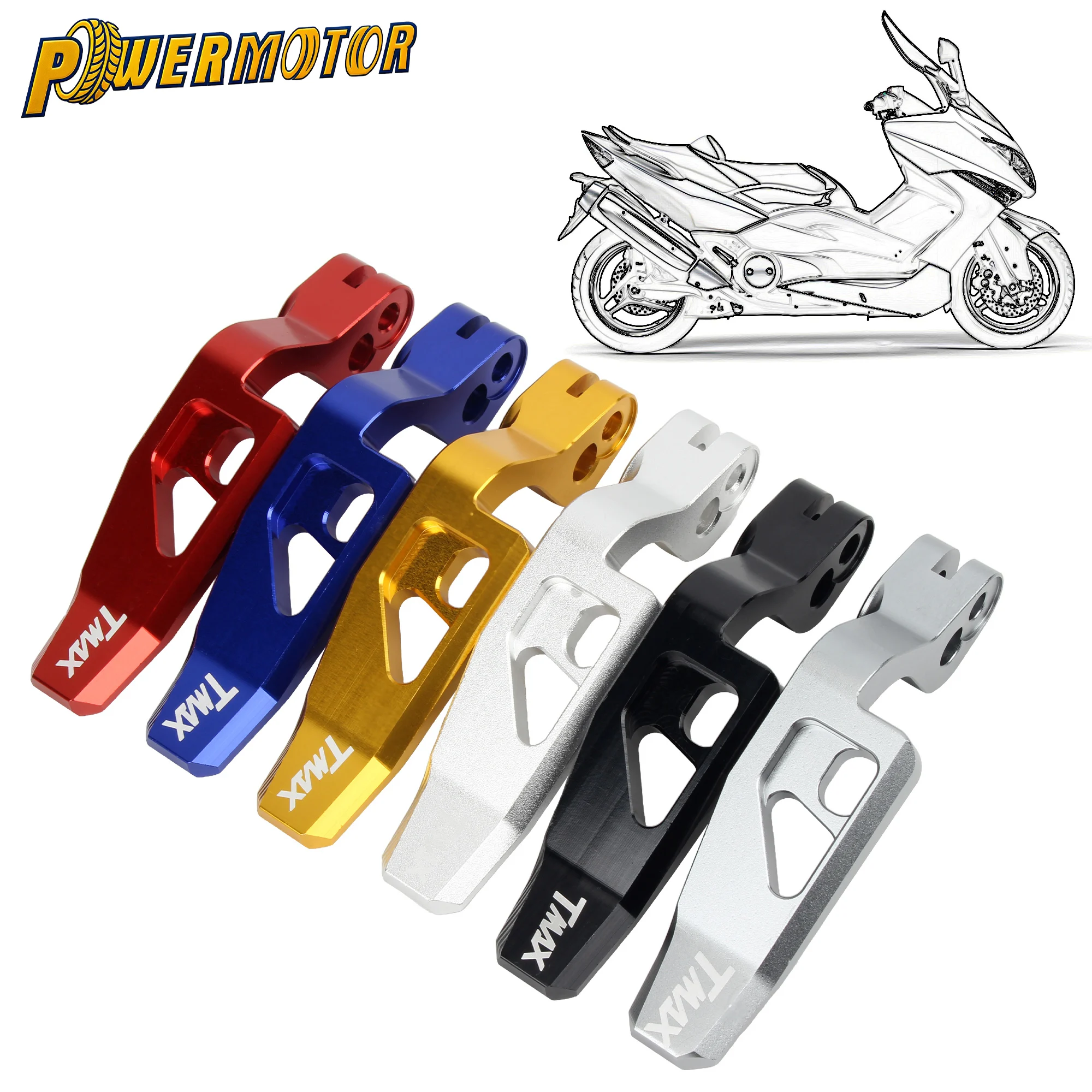 

For Yamaha TMAX 500 530 560 XP500 XP530 Scooter Motorcycle CNC Parking Brake Lever Rear Brake Lock Lever Handbrake Lever Parts
