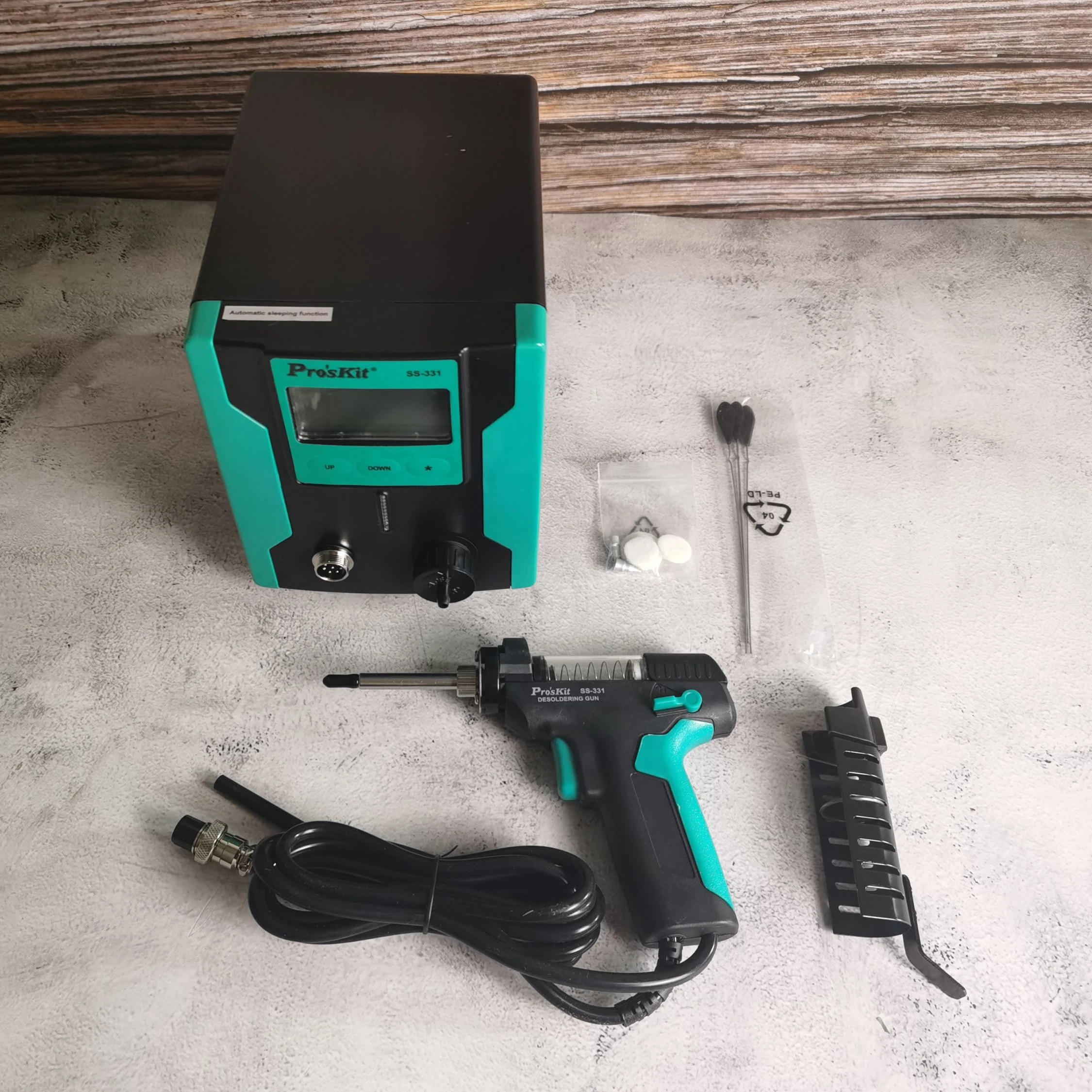 Pro'skit-デジタル電気精練ポンプ,SS-331H,LCD,真空吸引,真空溶接,自動家庭用銃110v/220v