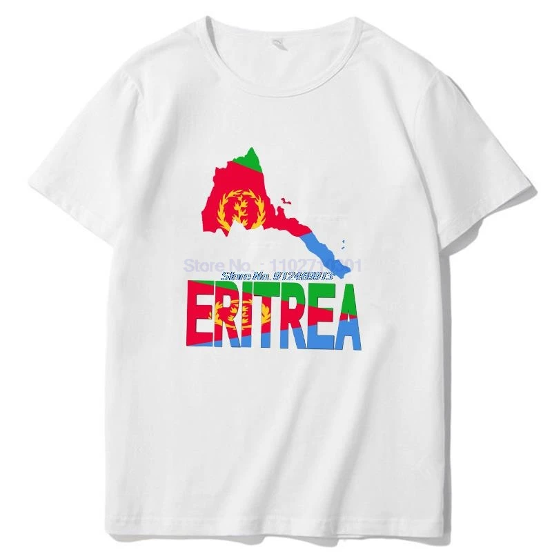

Eritrea Map Eritrean Flag Africa Graphic T Shirts Tees Tops Summer Cotton Short Sleeve T-Shirt O-Neck Mens Print T Shirt