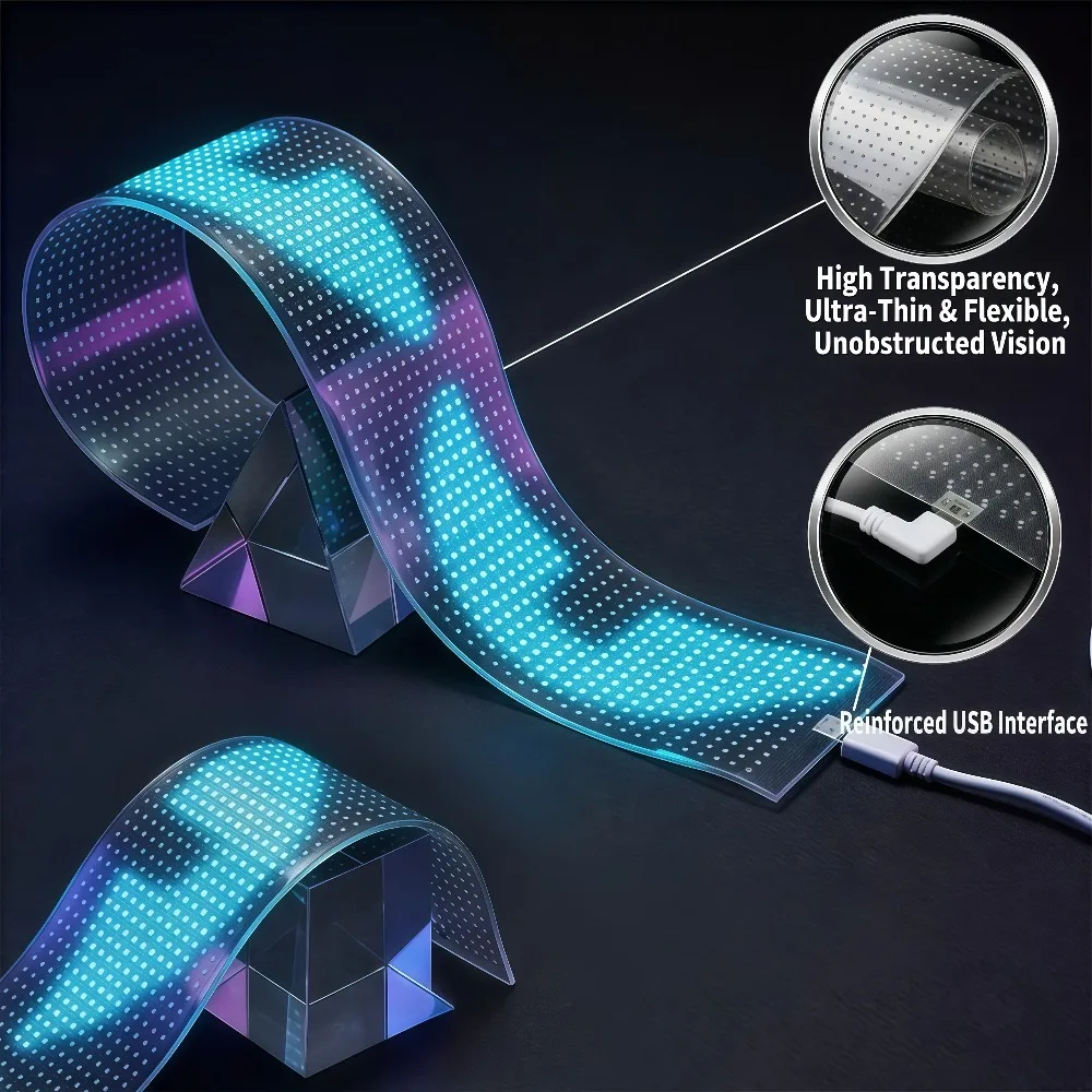 Devil Eyes Light for Windshield – LED Eyes for Cars/Trucks/SUVs/RV, App Controlled Animated with Custom Text & Graphics