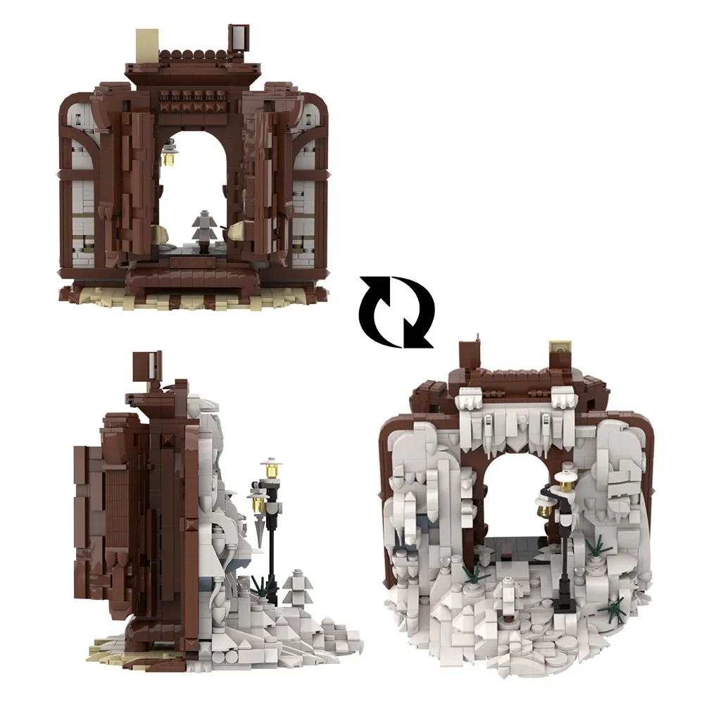 MOC Classic movies Magic Wardrobe Building Blocks Model Magic wardrobe Time Machine Bricks DIY Assembled Toy For Kids Gift