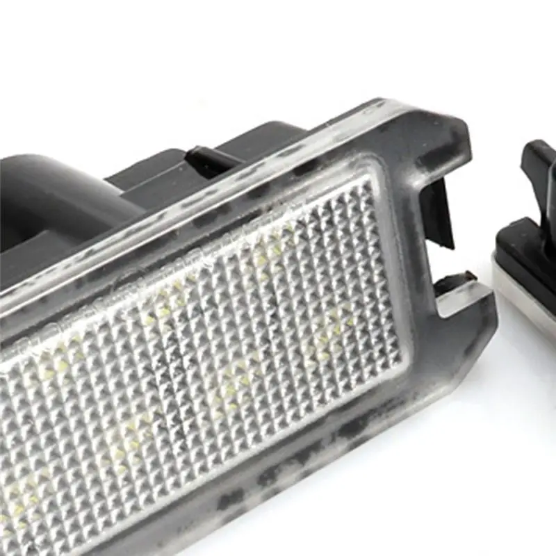 Reliable-LED Number Plate Light For Jeep Grand Cherokee Compass Patriot 2Pc For Fiat 500 2014-2017 License Plate Lamp For Dodge