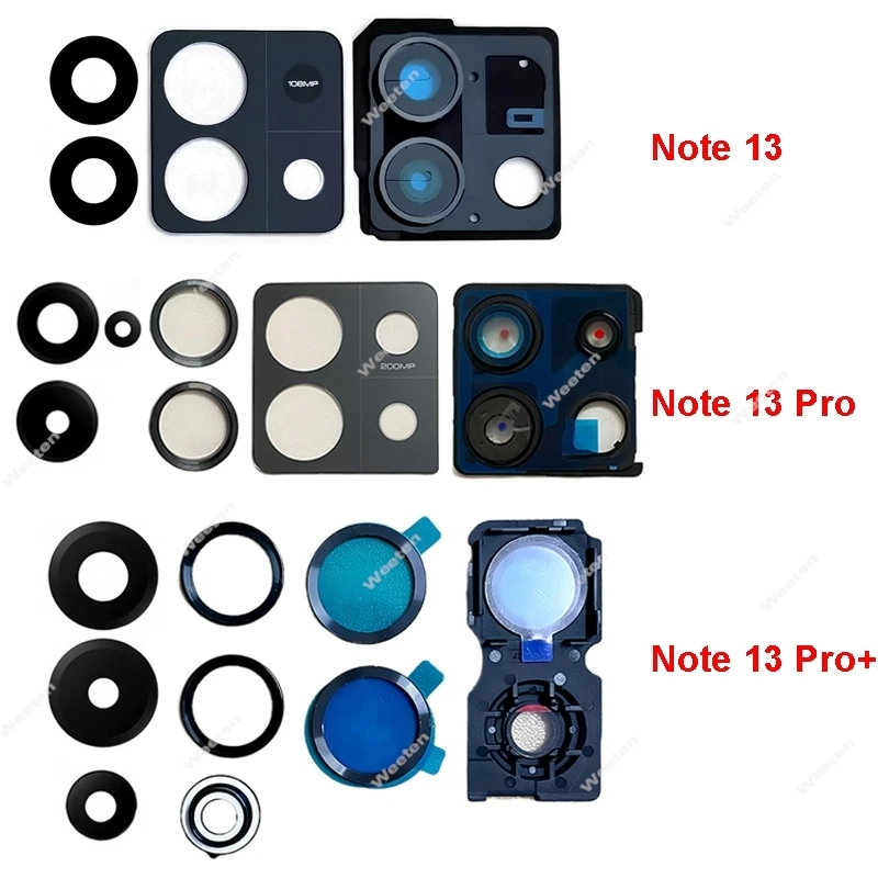 

For Xiaomi Redmi Redmi Note 13 Pro Plus 5G Camera Glass Lens Frame Rear Camera Glass Lens Holder Spare Replacement Parts