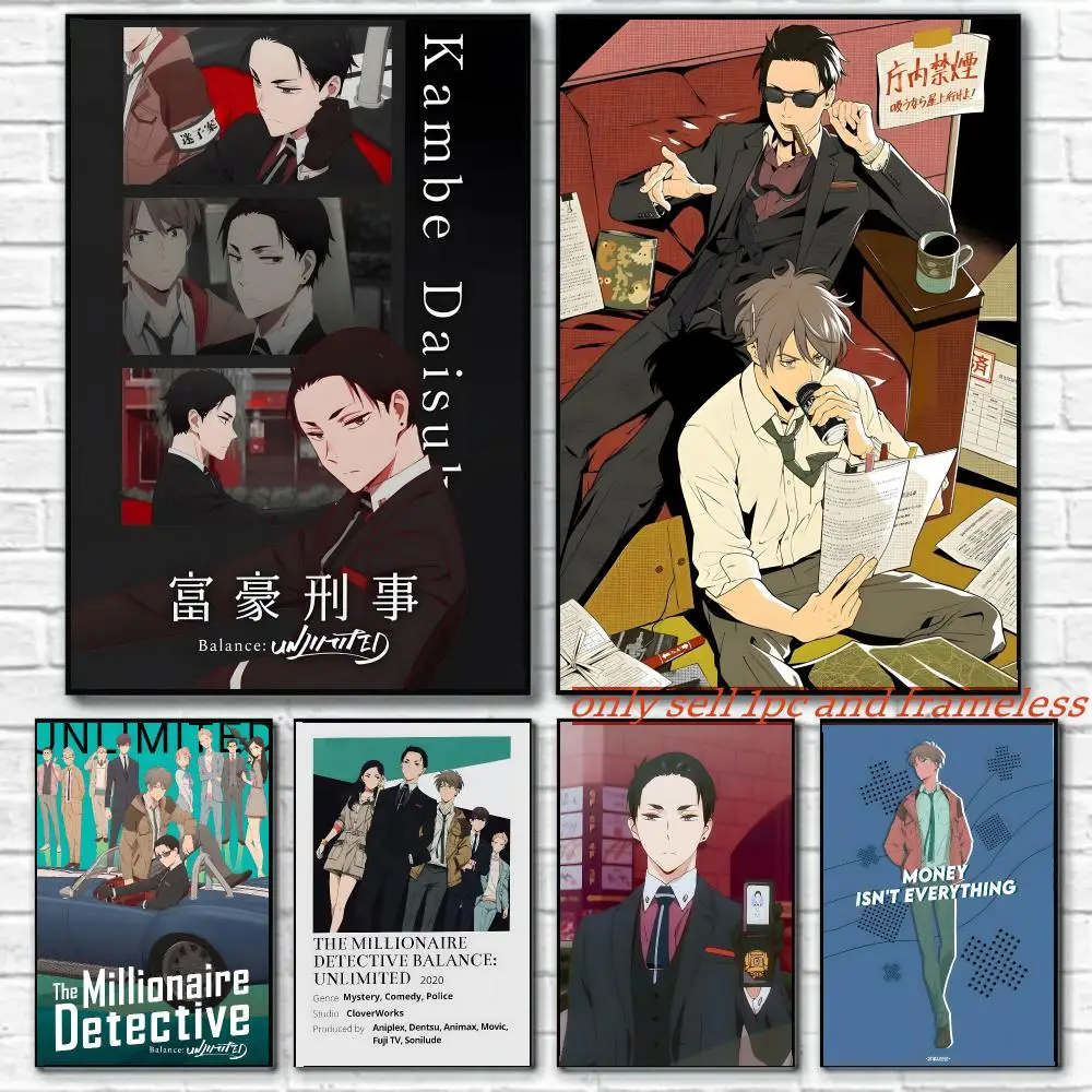 Anime Million Detective B-Balance UNLIMITED Poster Room Wall Art Decor Waterproof Poster For Home Bar Bedroom Decoration Gift