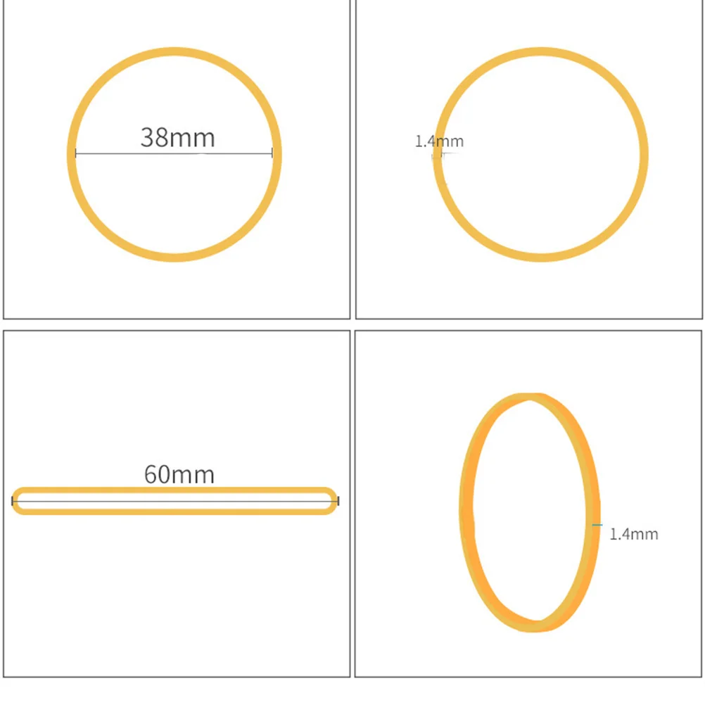 500 قطعة من الأربطة المطاطية الطبيعية المرنة والقوية لحمل فواتير الورق وتثبيت المال #2