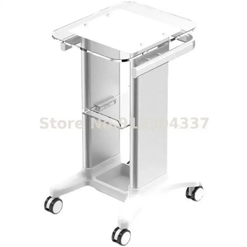 Beauty Aesthetic Cart Acrylic Small Bubble Shelf Base Dental Clinic B Ultrasound Medical Beauty Cart Enlarge