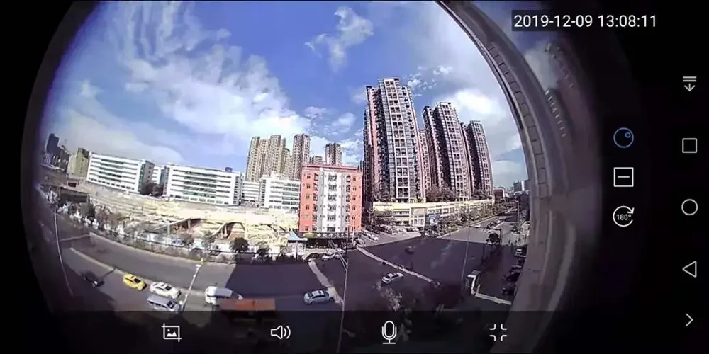 1080P almacenamiento en la nube tarjeta TF WIFI Audio puerta ojo agujero hogar lente gran angular red Mini mirilla Wifi puerta IP cámara P2P V380 Pro