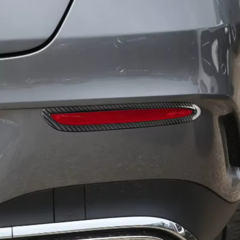 

2Pcs Car Rear Fog light Frame Cover Trim Sticker Chrome ABS For Mercedes Benz CLA 2020-2022Car Styling