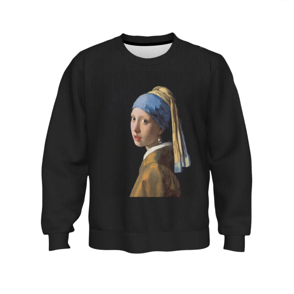 

Girl with a Pearl Earring by Johannes Vermeer Lightweight Sweatshirt