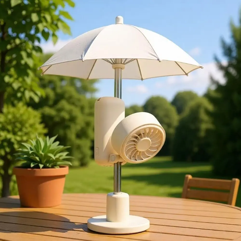 

With Clip Folding Fan Silent Fan 3 Speeds Adjustable Mini Desktop Fan Silent Operation USB Rechargeable USB Rechargeable Fan