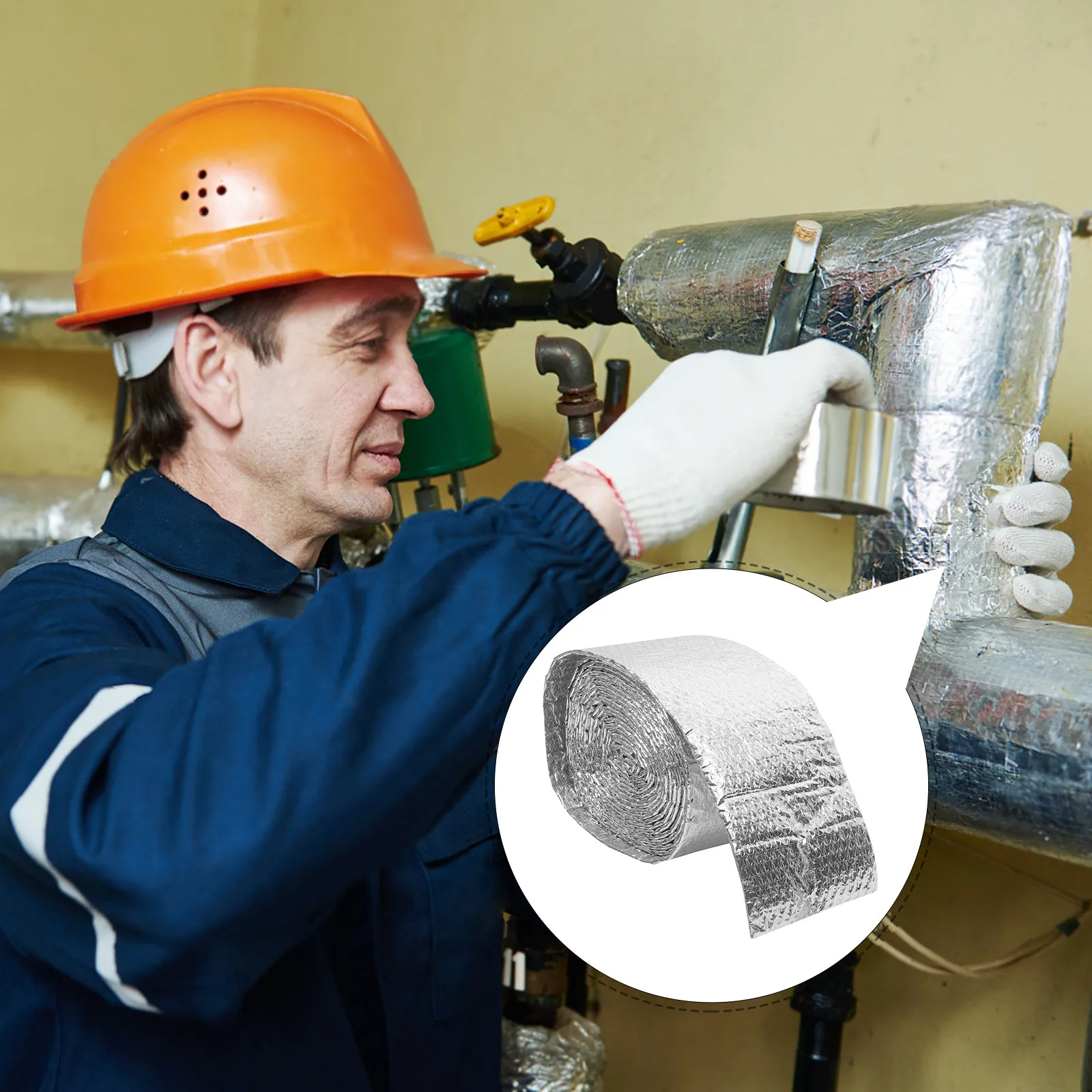 1 Roll Reflective Insulation Aluminum Foil Bubble Film Thermal Insulation Reflective Bubble Foil for Roofs Walls Greenhouses