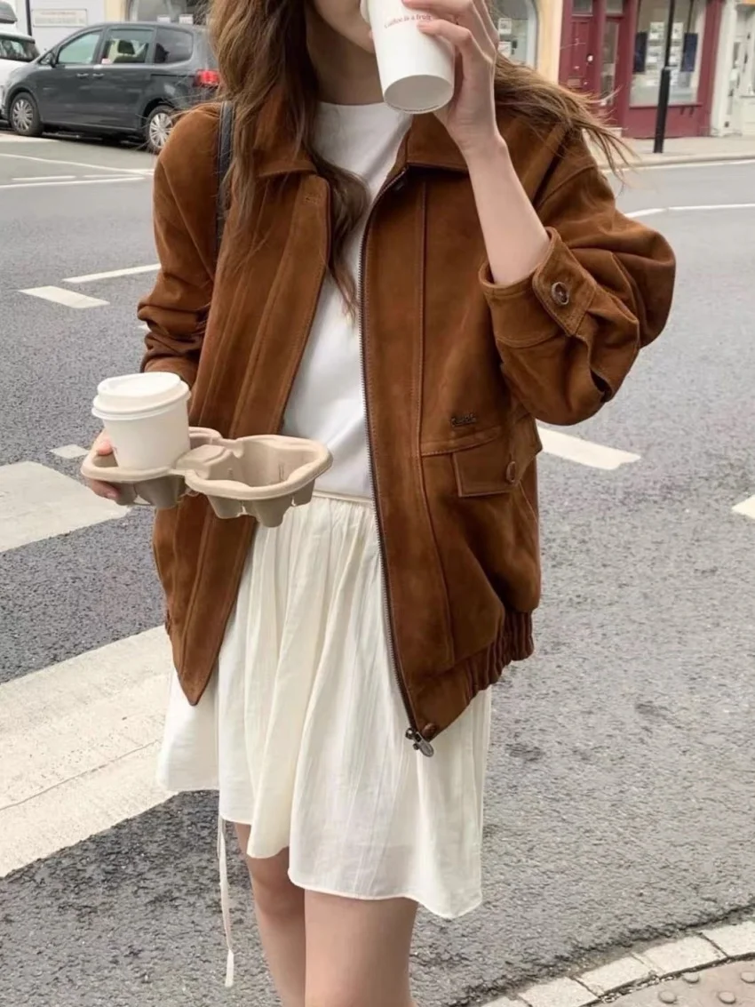 

Alien Kitty Autumn High Street Coats Vintage Women Loose Chic 2025 Oversize New Casual Office Lady All Match Daily Mujer Jackets