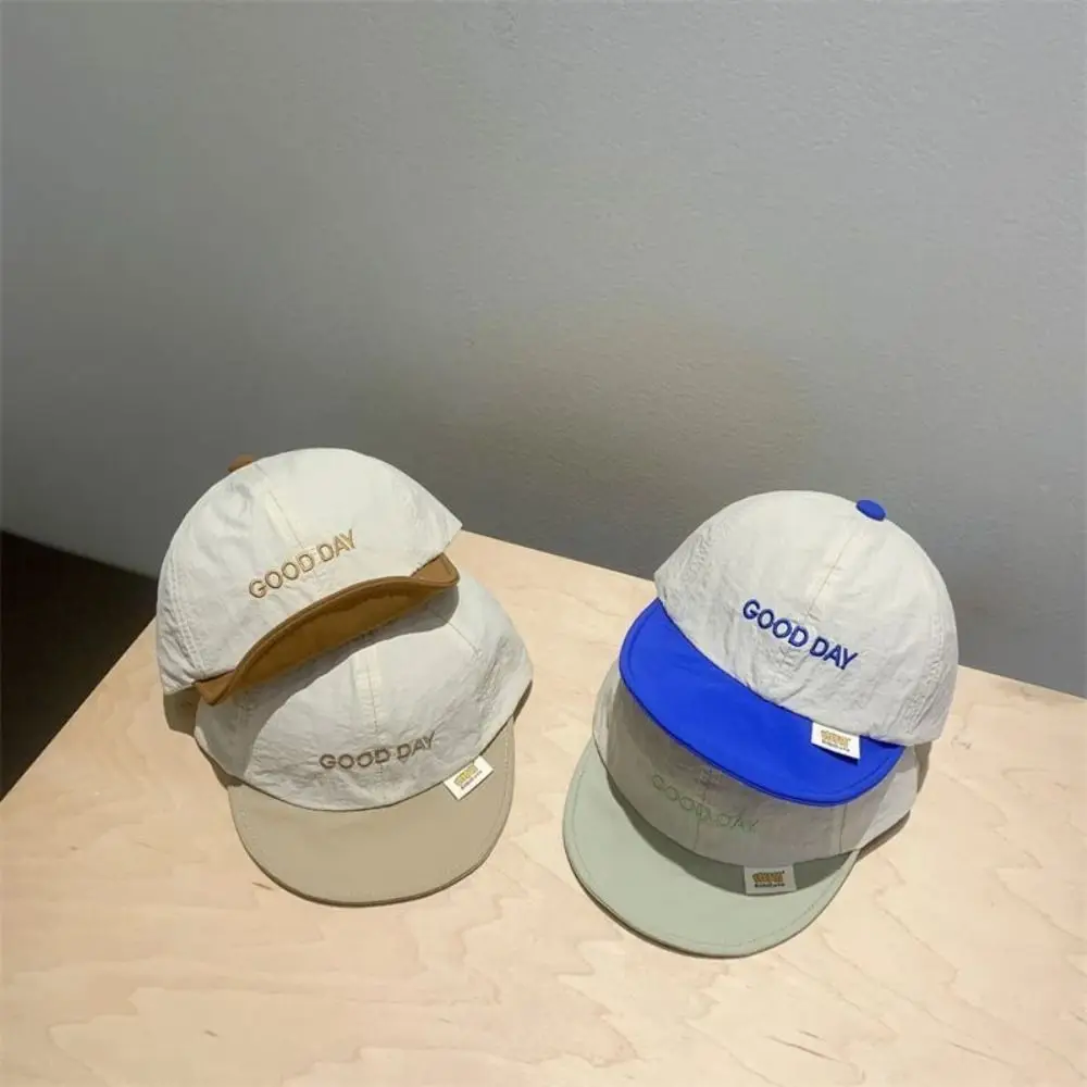 New Summer Letter Baseball Cap Quick-drying Thin Baby Peaked Hat Soft Breathable Children Visors Cap