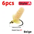 6pcs Beige Style A