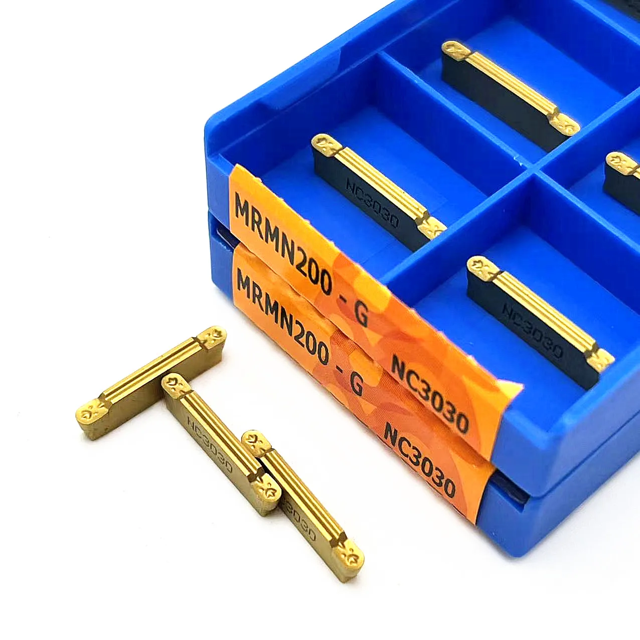 Insertos de carburo de ranurado MRMN200 PC9030 NC3020 NC3030, herramienta de torneado de hoja de separación de torno para acero MRMN200 PC9030