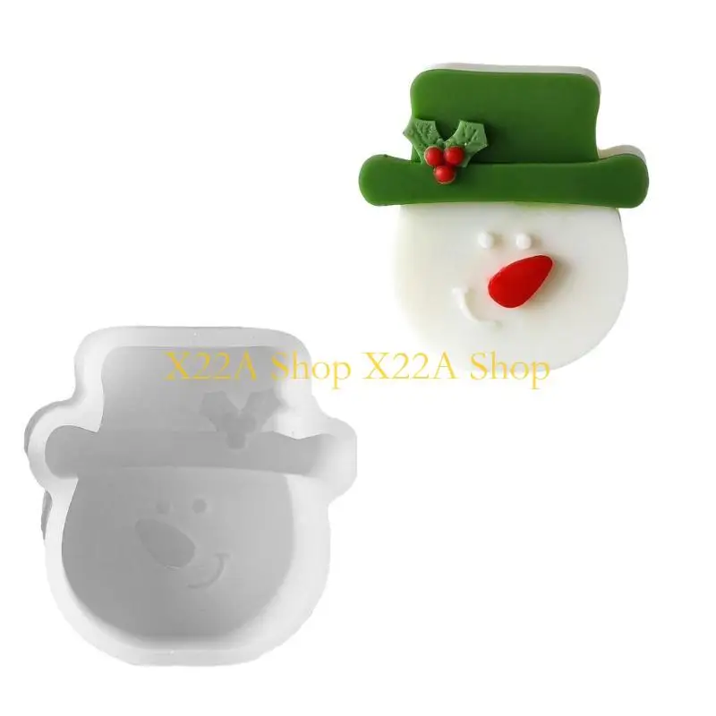 Unique 3D Santa Making Silicone Mold DIY Scented Wax Craft Decors