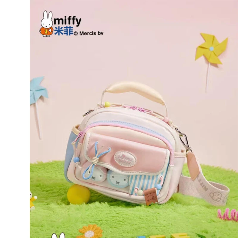 

Сумка-кроссбоди Miffy: мультяшная, милая, в стиле кавай, маленькая сумка для девочек, модная, универсальная, на одно плечо, с ручкой