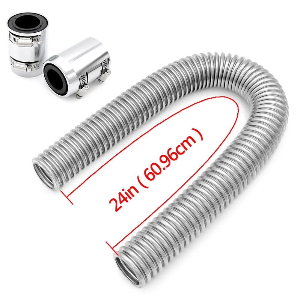 

Stainless Steel Hose Radiator Hose Kit For Engine Cooling Stainless Steel Construction Flexible Hose Design Mirror Silver Finish