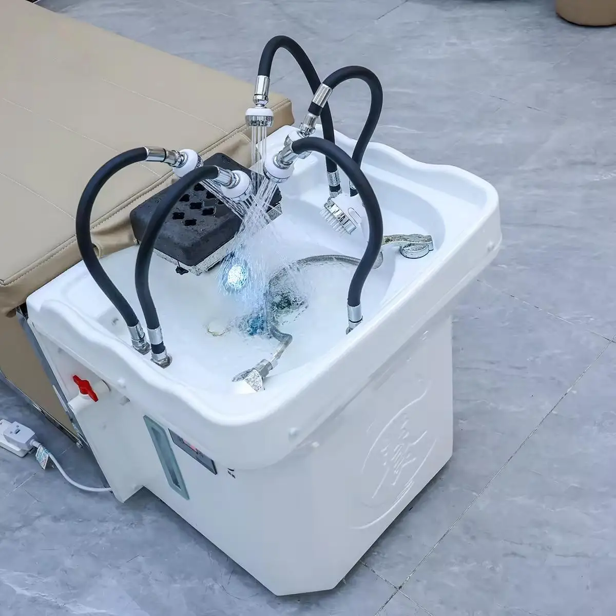 

Modern Removable Headspa Shampoo Basin Portable Shampoo Bowl Hair Wash Water Tank Circulating Water Saving System Stable Structu