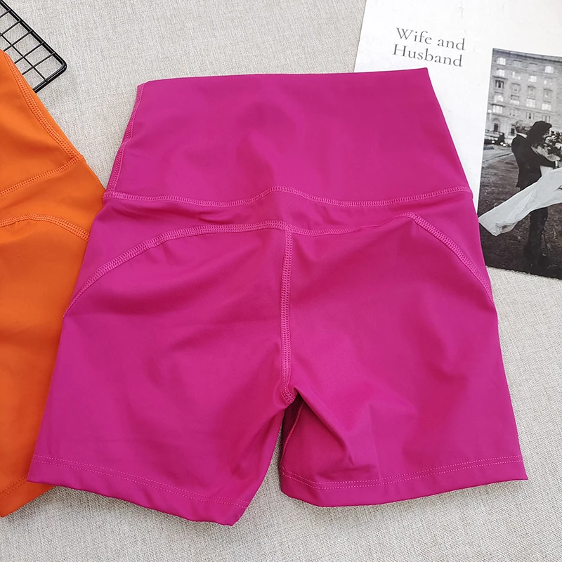 

High-Waist Yoga Fitn Pants Women's Running orts Breathable Stretchy Butt-Lifting Tee-Quarter Length Sportswear