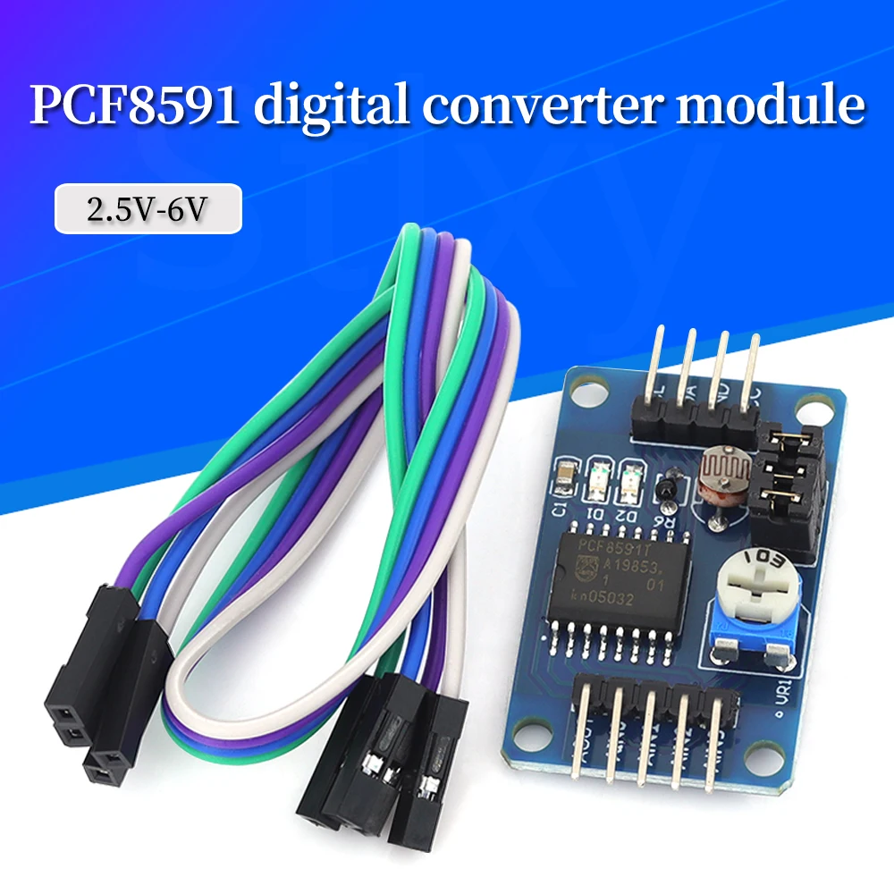 Stlxy 1/5/10Pcs PCF8591 Module Temperature Illumination ADC/DAC Converter Analog Digital Conversion Sensor Module