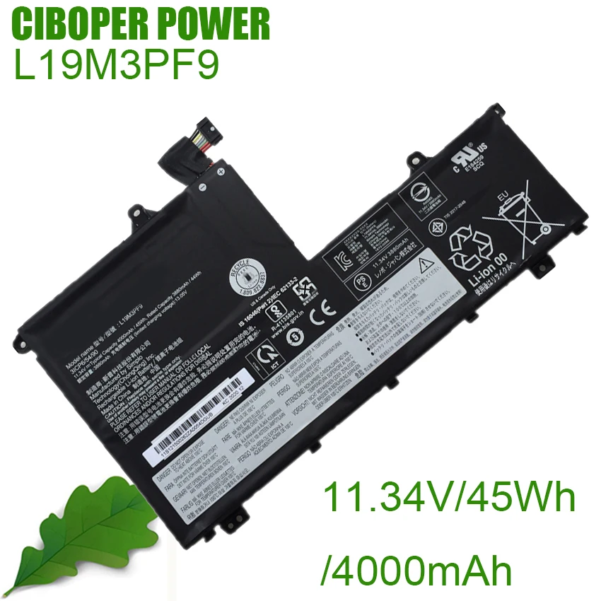 CP Laptop Battery L19M3PF9 L19L3PF8 L19C3PF9 L19M3PF1 L19C3PF1 L19D3PF2 For ThinkBook 14-IML 20RV 14-IIL 20SL 15-IML 20RW 15-IIL