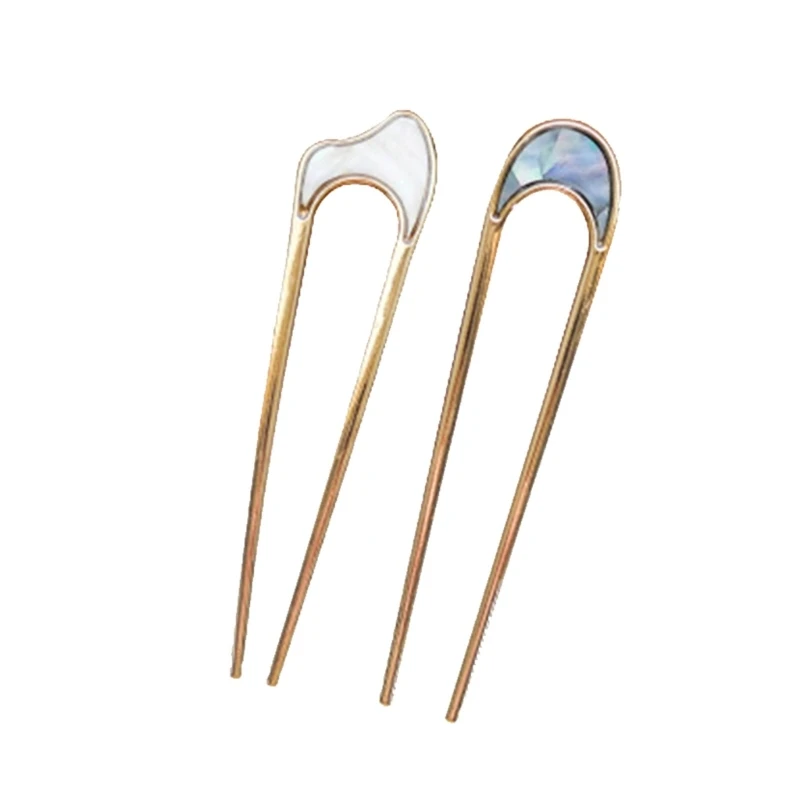 2pcs Metal Hairpin for Comfortable All Day Wear Chignon Hair Fork Accessories