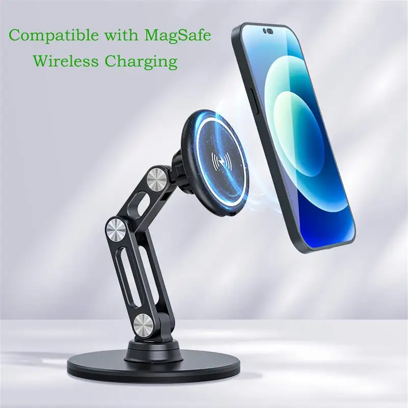 Magnetic Phone Holder with Magsafe Wireless Charging Function Cellphone Telephone Mobile Phone Stand Support for iPhone Samsung