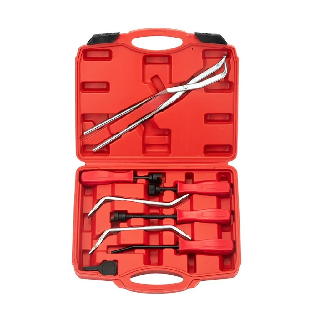 

8PCS Carbon Steel Brake Drum Spring Tool Kit With Pliers And Pry Bars For Automotive Caliper Repair Maintenance Hand Tools Set