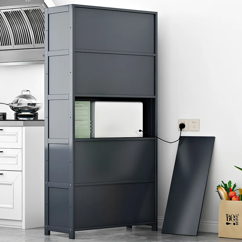Kitchen Shelves Floor-to-ceiling Cabinets Tableware Storage Cabinets Lockers Ovens Microwave Oven Lockers
