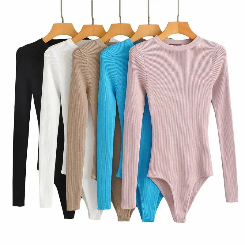 

Women's round Ne Pullover Crotch Jumpsuit Low Waist ort Pants Comfortable Fit Spring Season Faion Ladies' One-Piece Suit