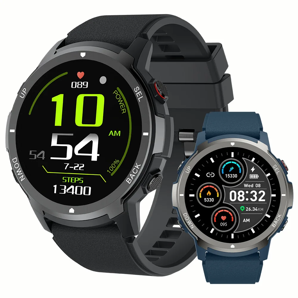 

Новинка 2023, умные часы S52 с GPS, музыкой, Bluetooth, вызовами, умные часы, женские спортивные водонепроницаемые часы Full Touch для мужчин, часы
