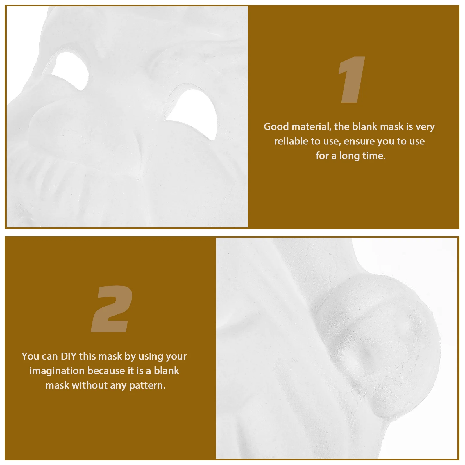 

18Pcs Santa Claus Blank Paper Masks DIY Unpainted Full Face Xmas Christmas Party Mask Paper Mask DIY Party Masks