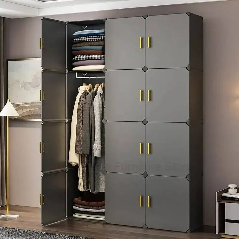

Organizer Bedroom Closet Partitions Clothes Storage Portable Wardrobe Cabinet Simple Modern Minimalist Armario Trendy Furniture