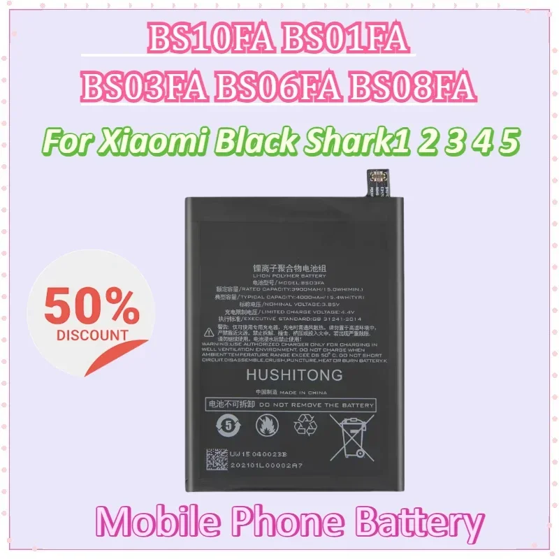 

Mobile Phone Battery for Xiaomi Black Shark1 2 3 4 5 BS10FA BS01FA BS03FA BS06FA BS08FA High Quality Batteries