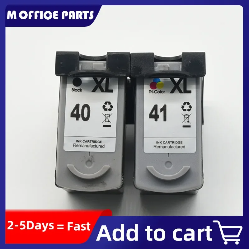 PG40 CL41 Compatible Ink Cartridge for canon PG 40 41 pg-40 cl-41 for printer iP1600 iP1200 iP1900 MP140 MP150 MX300 MX310 MP160