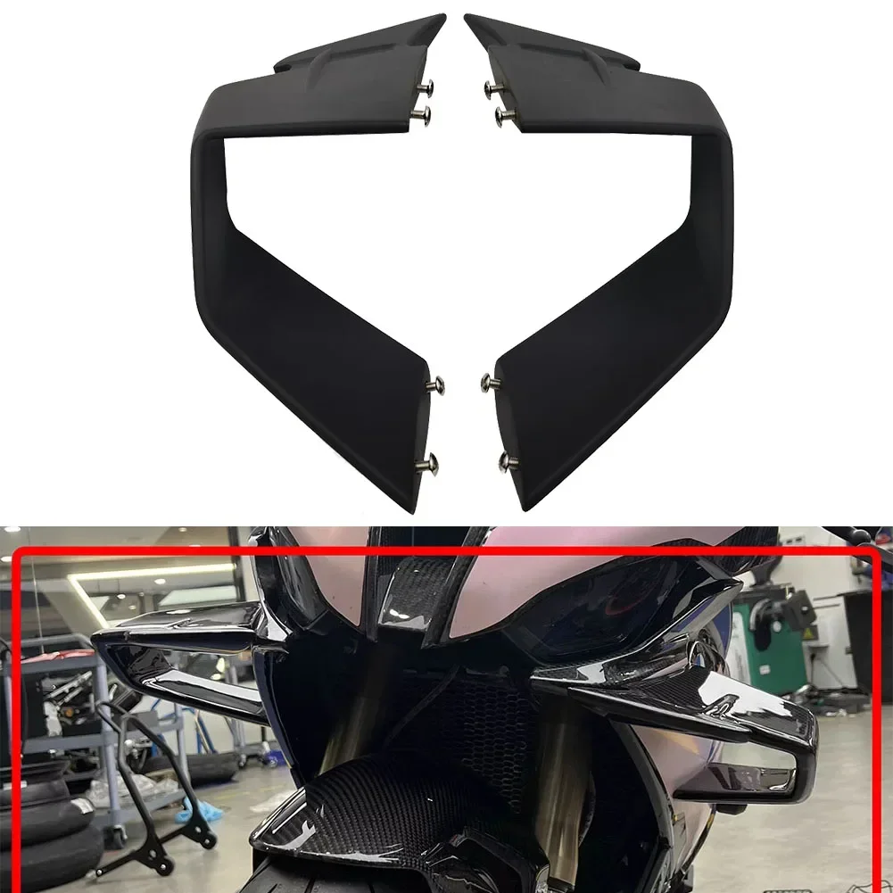 

1pair Motorcycle Front Spoiler Fixed Wind Winglets Kit ForBMW S1000RR M1000RR 2019-2022 Motorcycle Spoiler Fixed Wing Parts