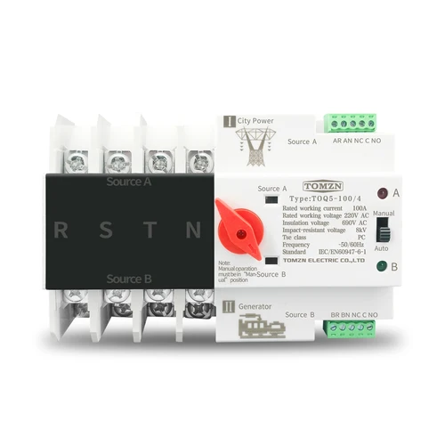 Imagen 2 del producto 2P 63A 230V tipo MCB interruptor de transferencia automática de doble potencia ATS